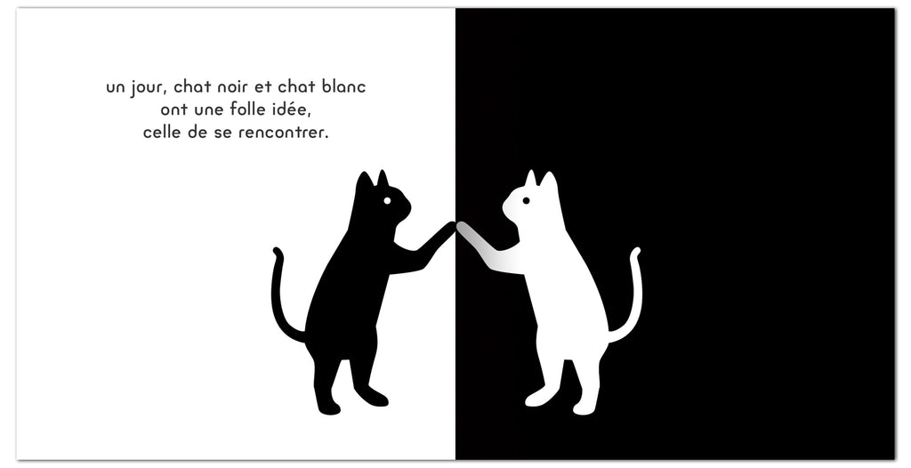 Chat noir Chat blanc