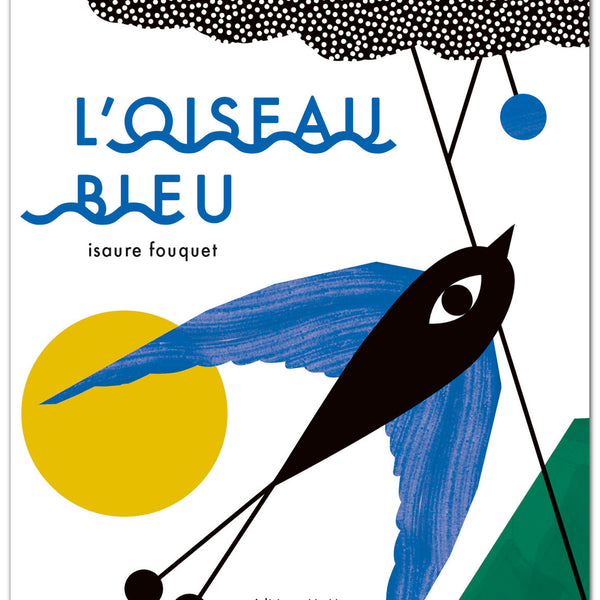 Oiseau bleu sur une branche, photo d'oiseau bleu, art mural